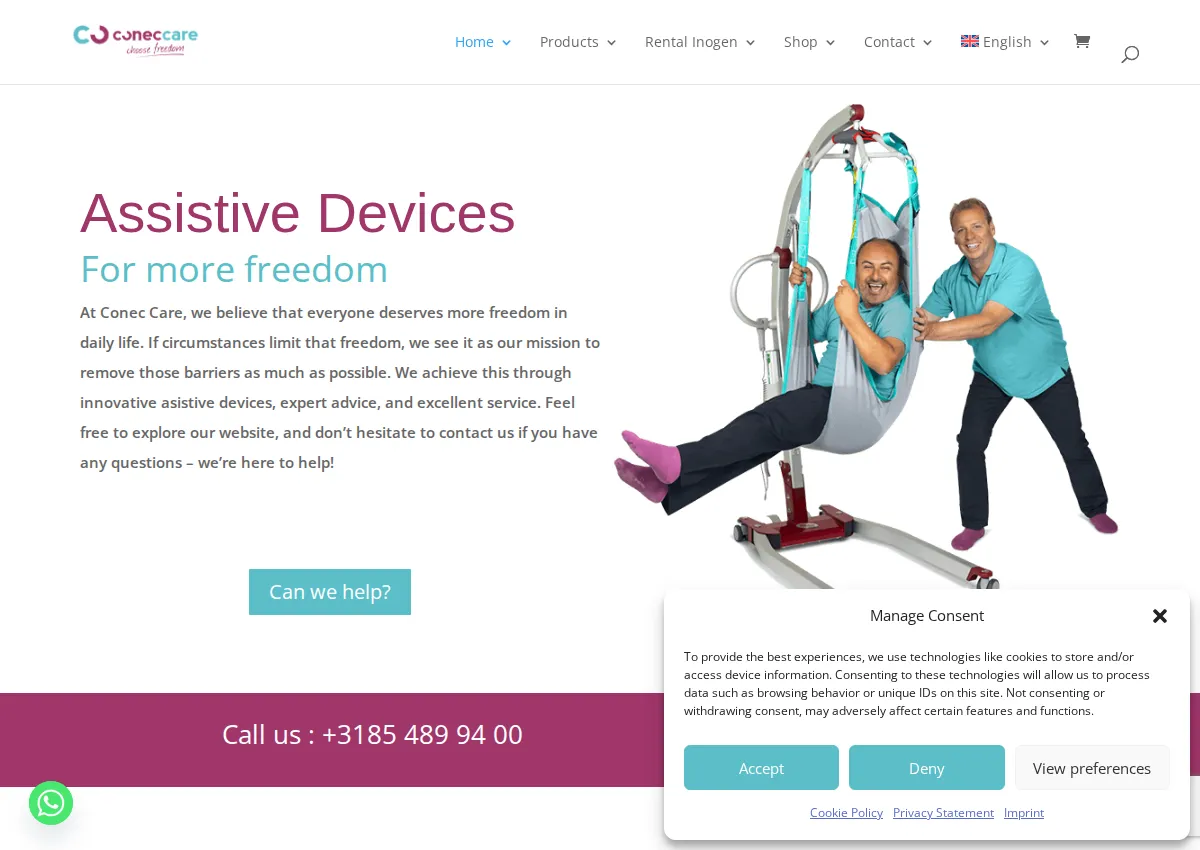 Store homepage