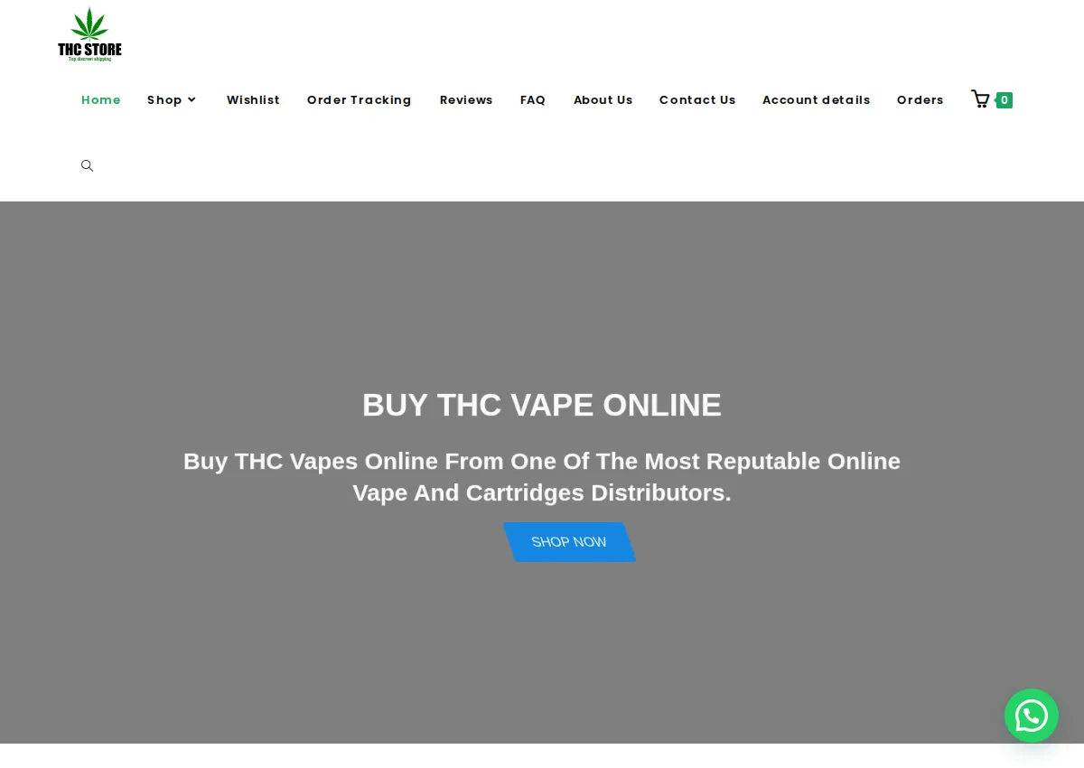 Store homepage