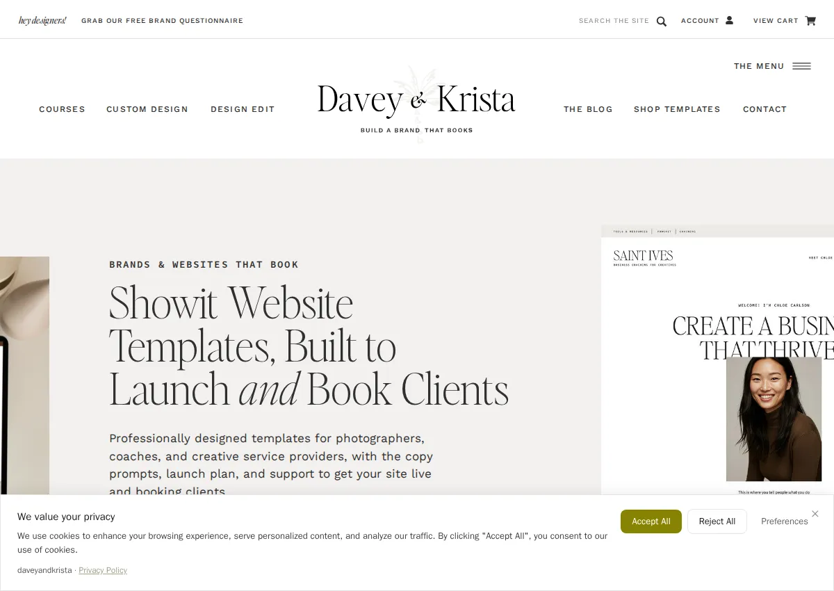 Store homepage