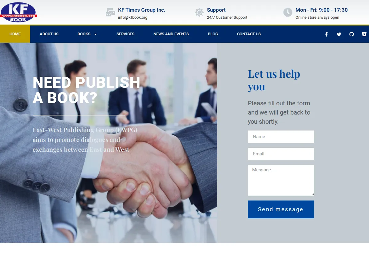 Store homepage