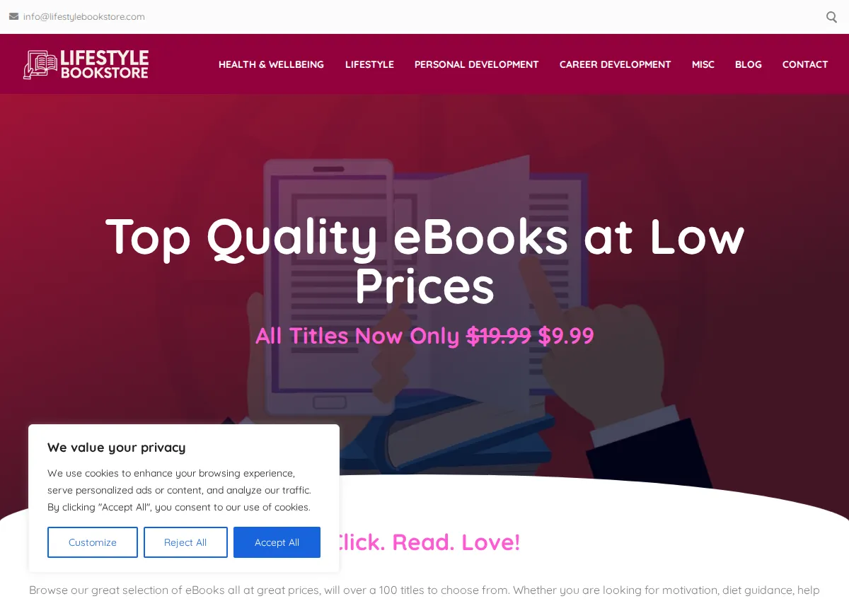 Store homepage