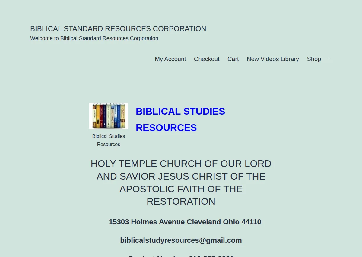 Store homepage