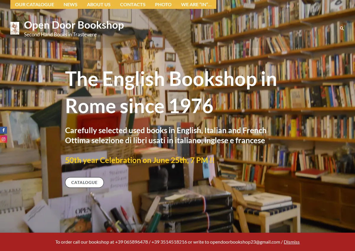 Store homepage