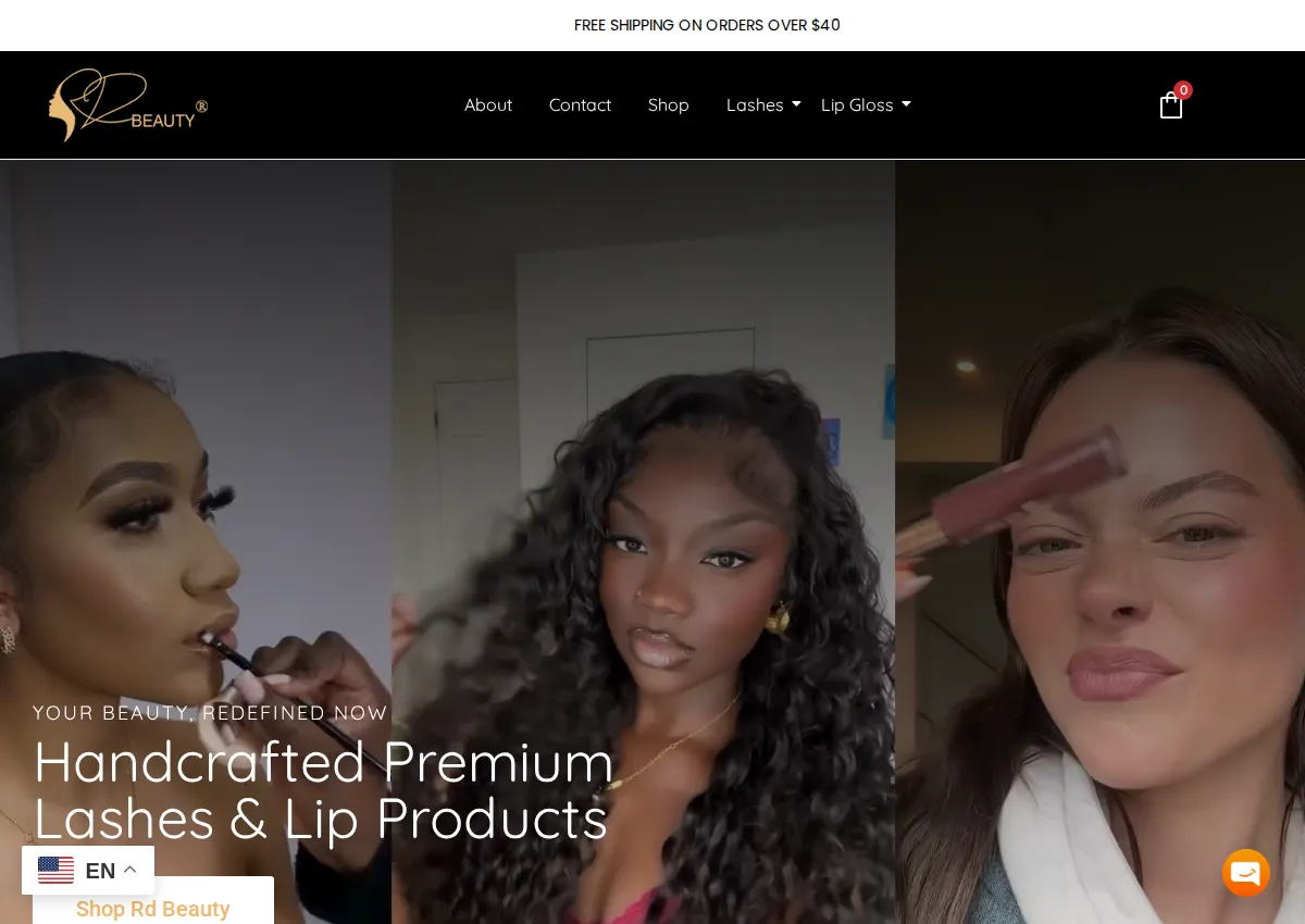 Store homepage