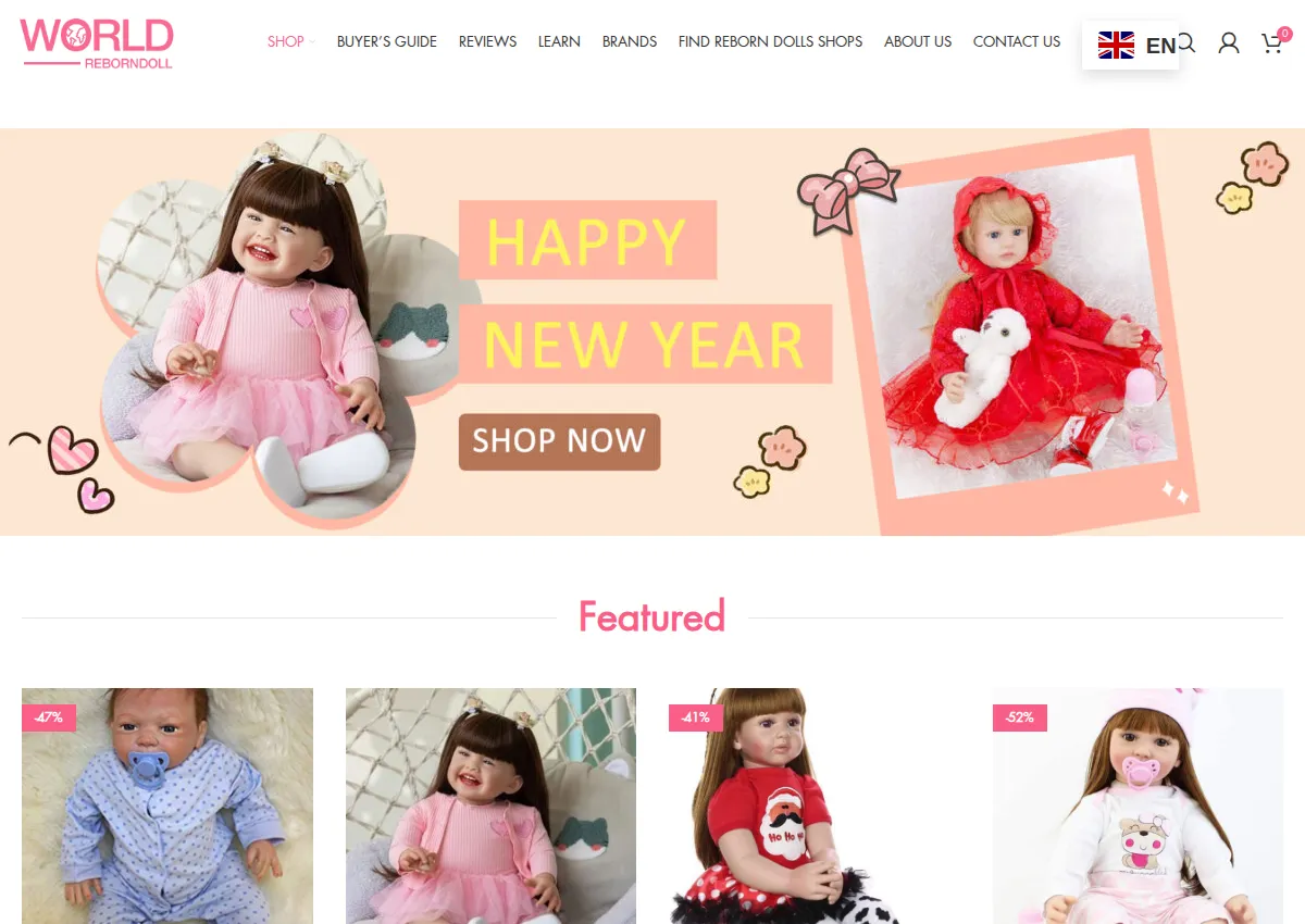 Store homepage