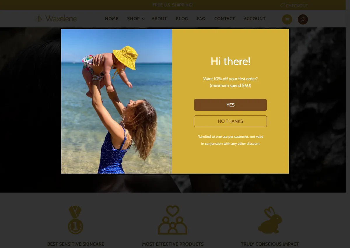 Store homepage