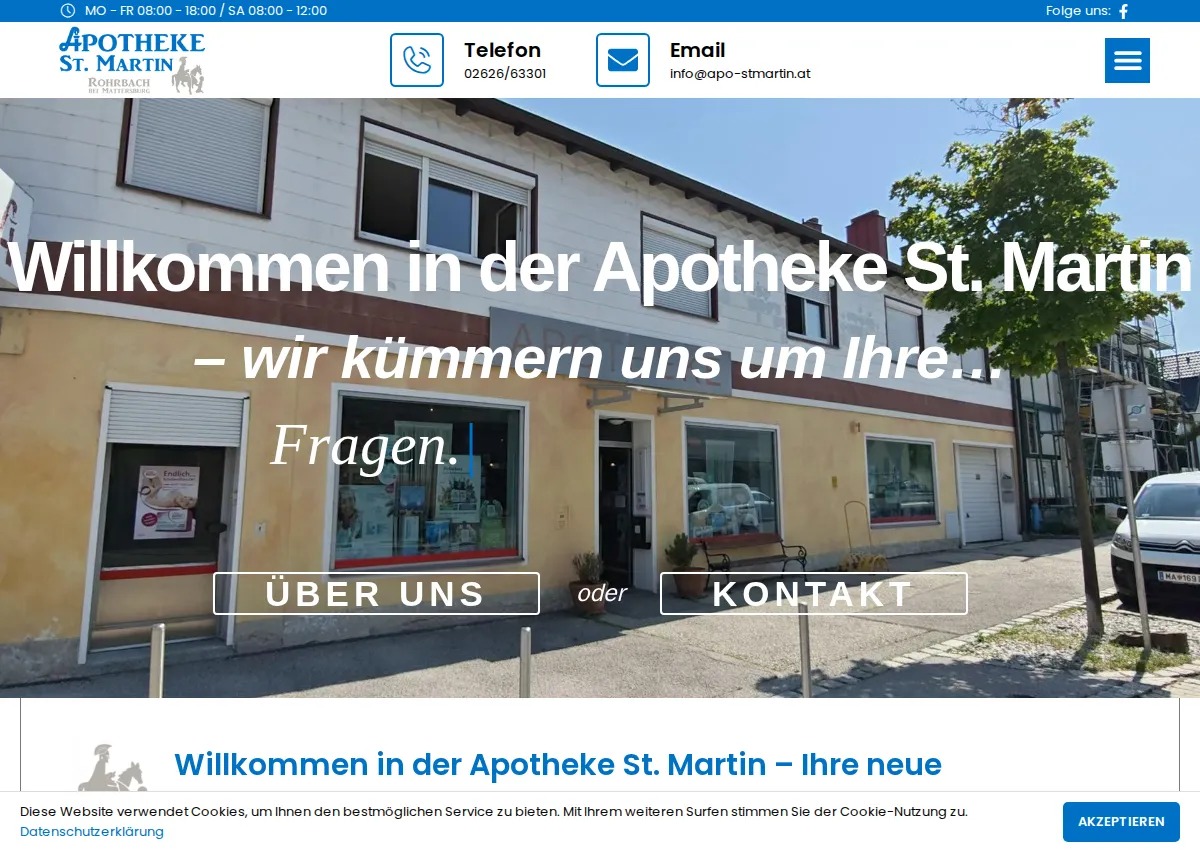 Store homepage