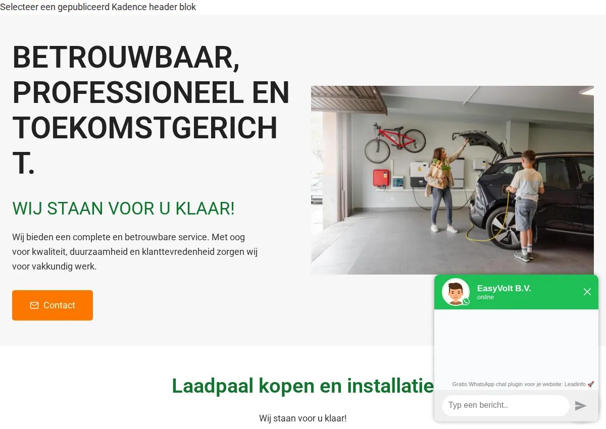Store homepage
