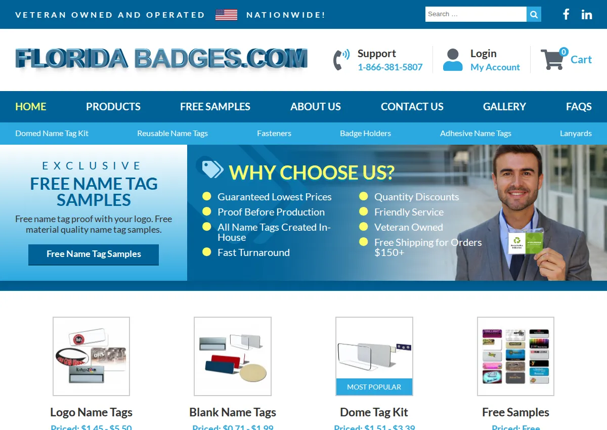 Store homepage