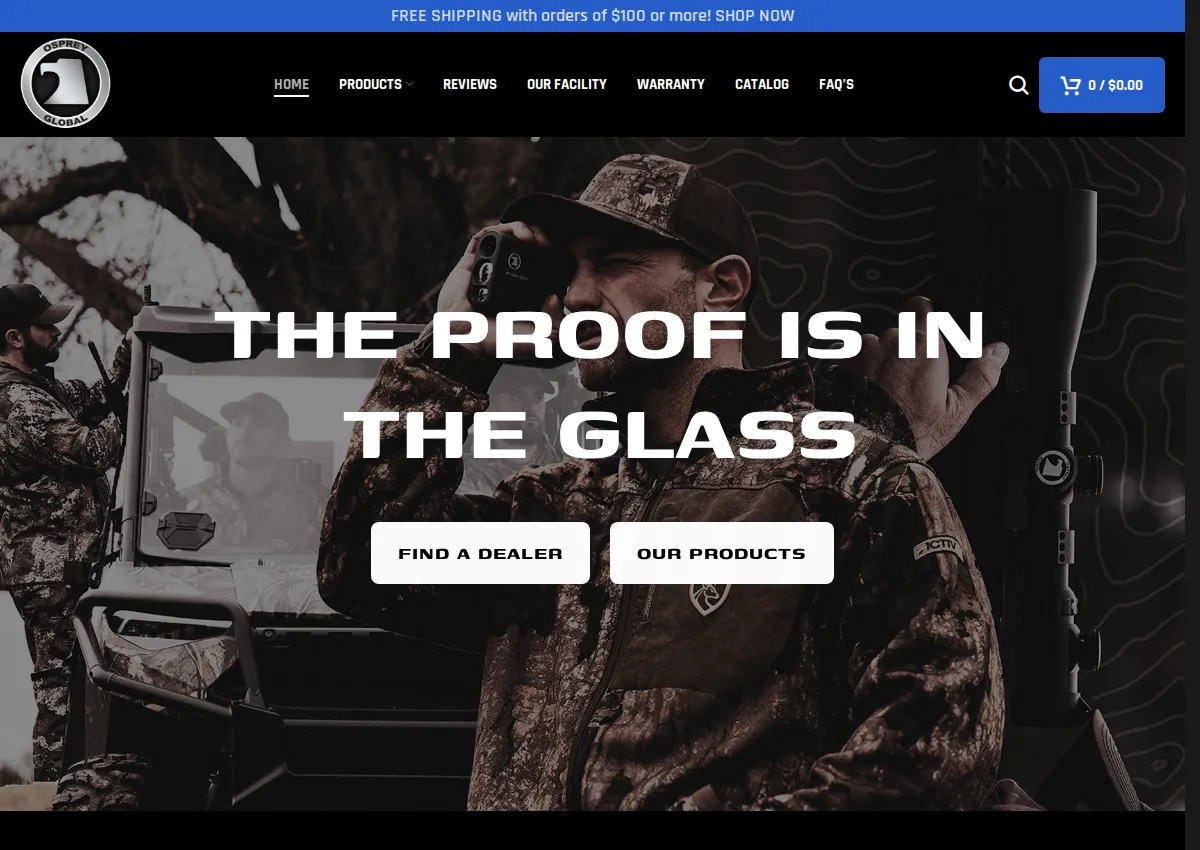 Store homepage