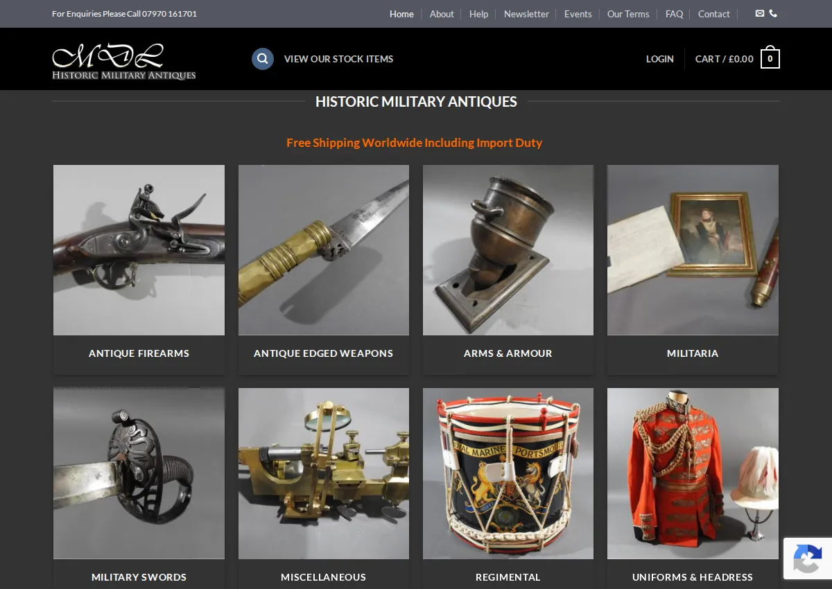 Store homepage