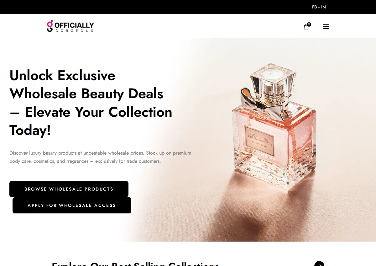 Store homepage