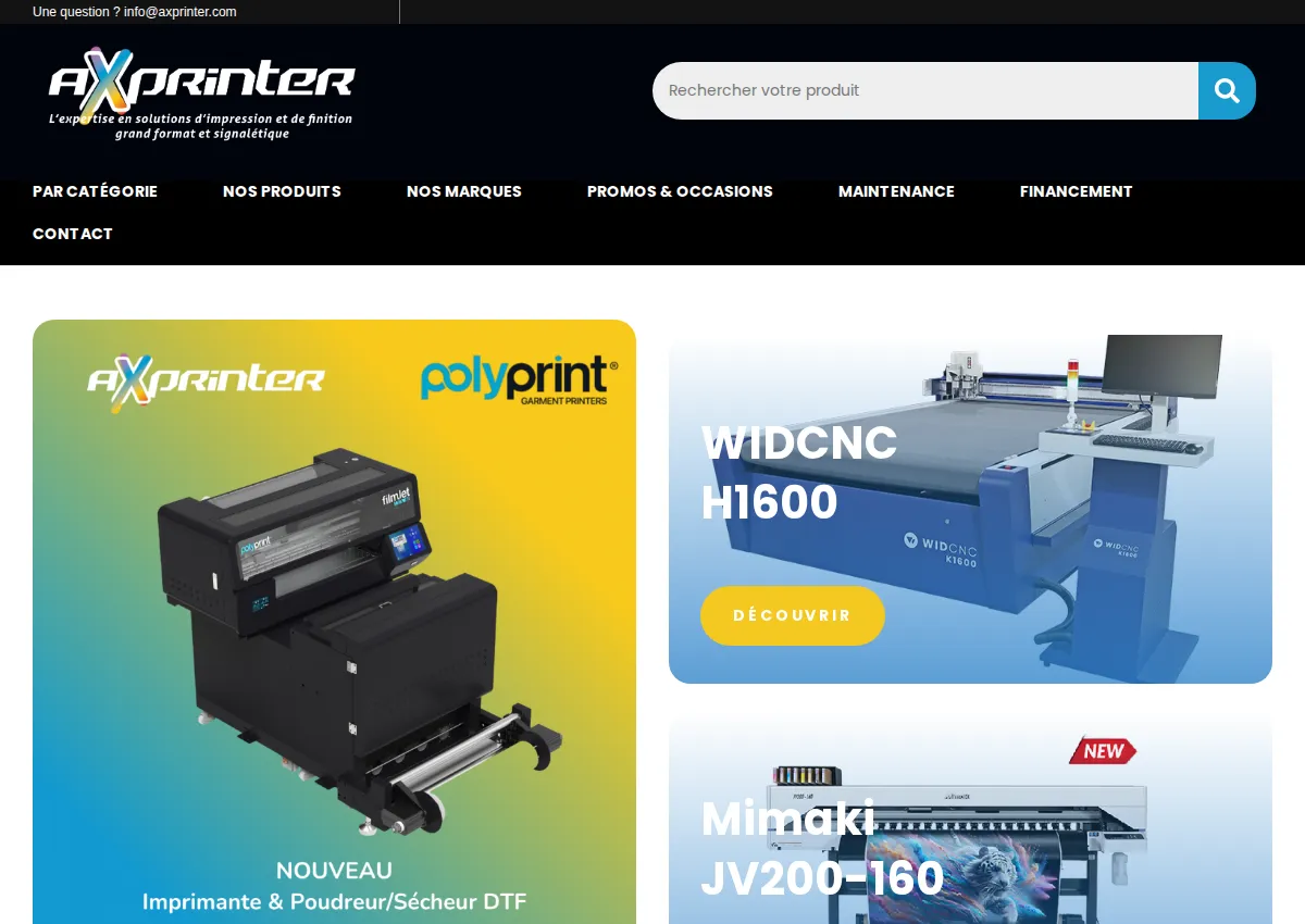 Store homepage
