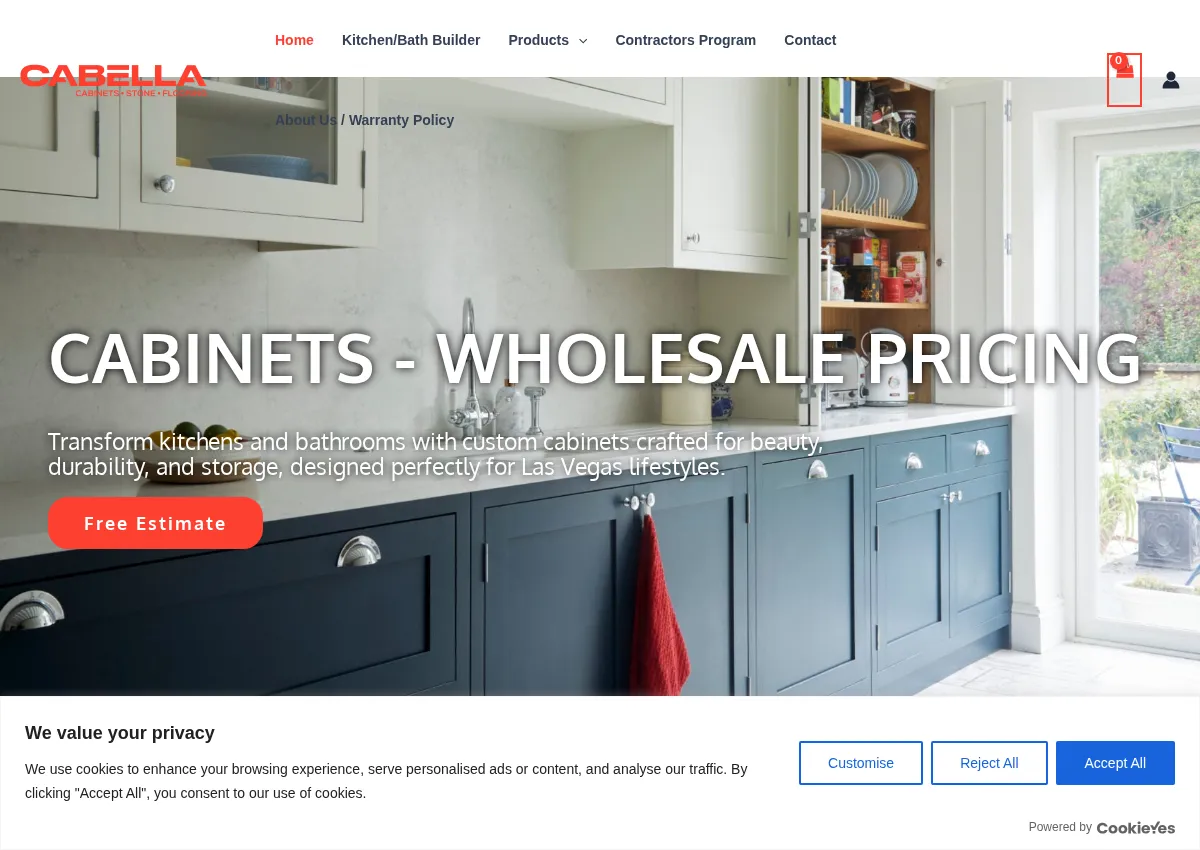 Store homepage