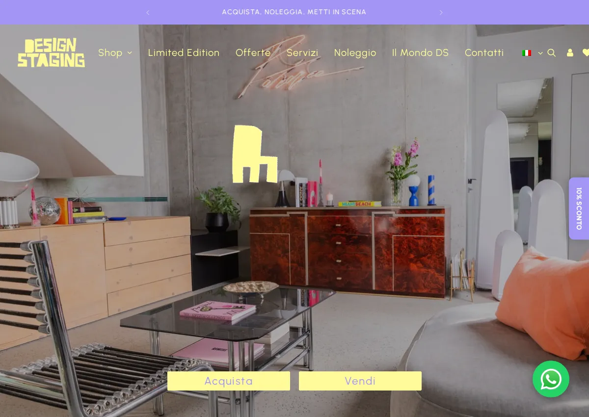 Store homepage