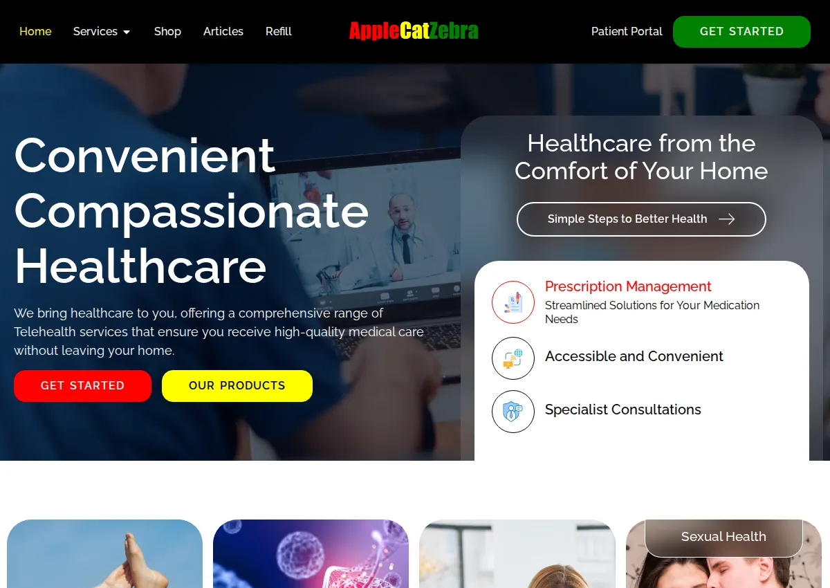 Store homepage