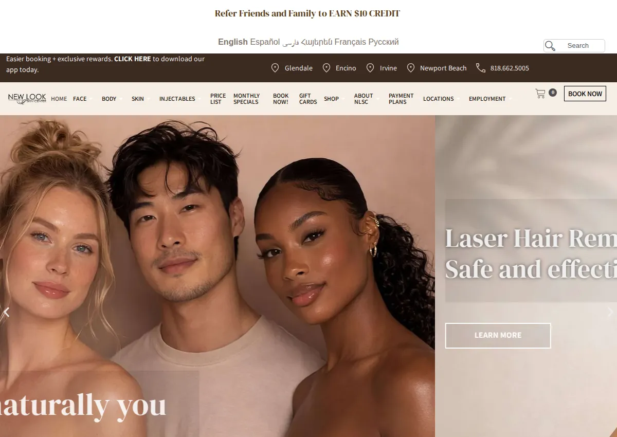 Store homepage