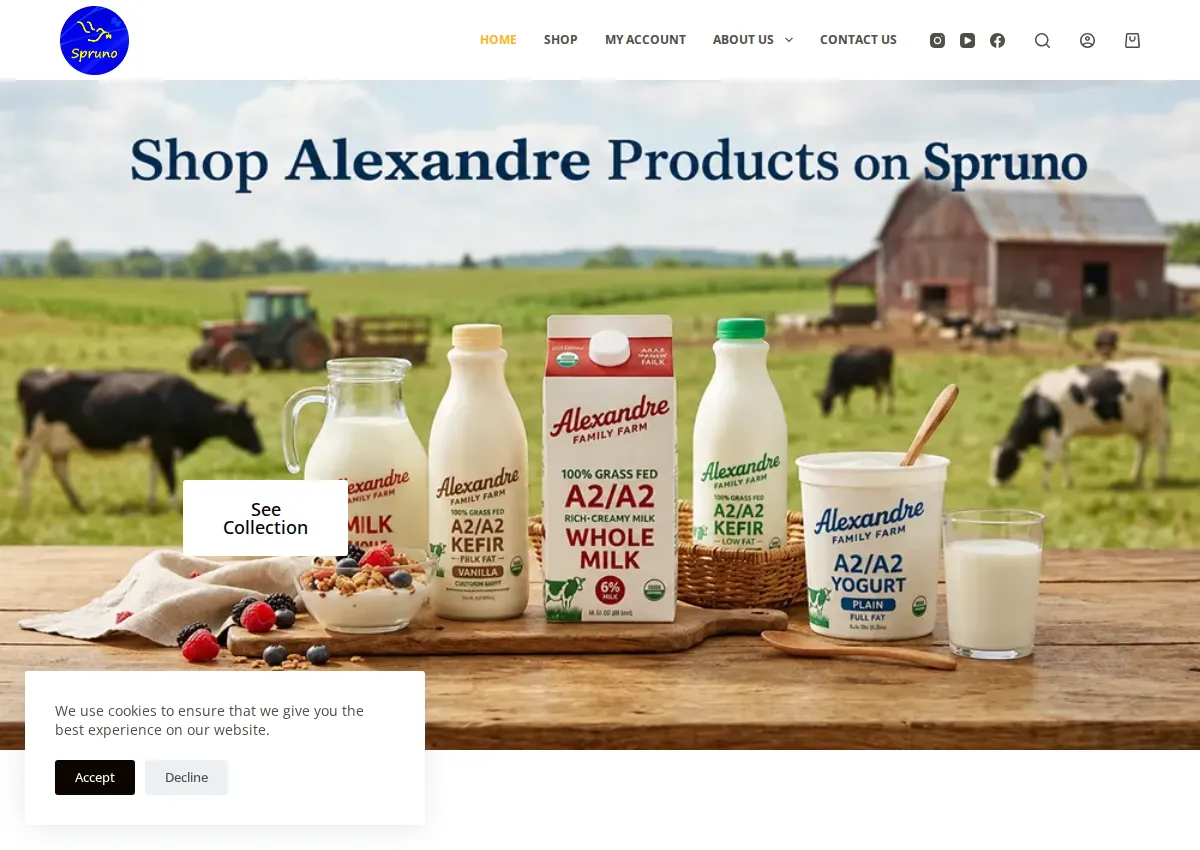 Store homepage