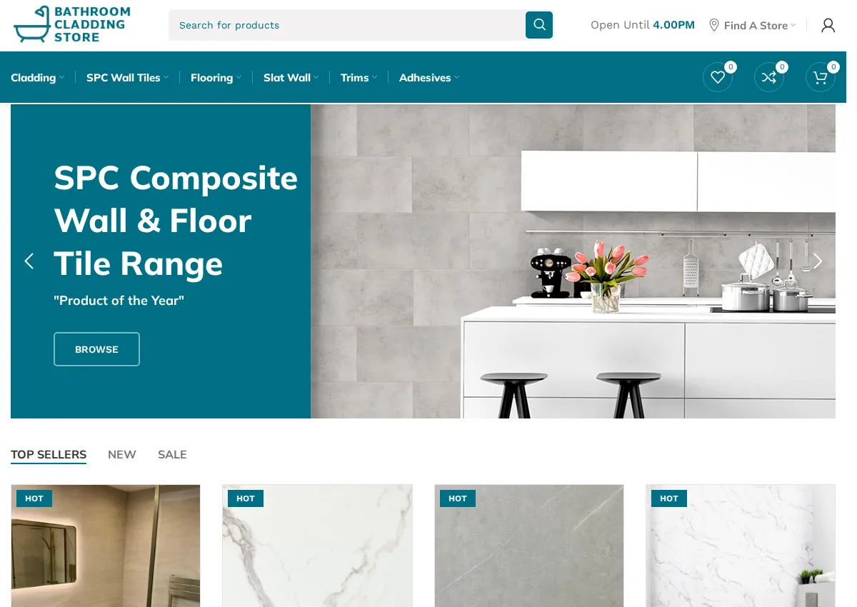 Store homepage