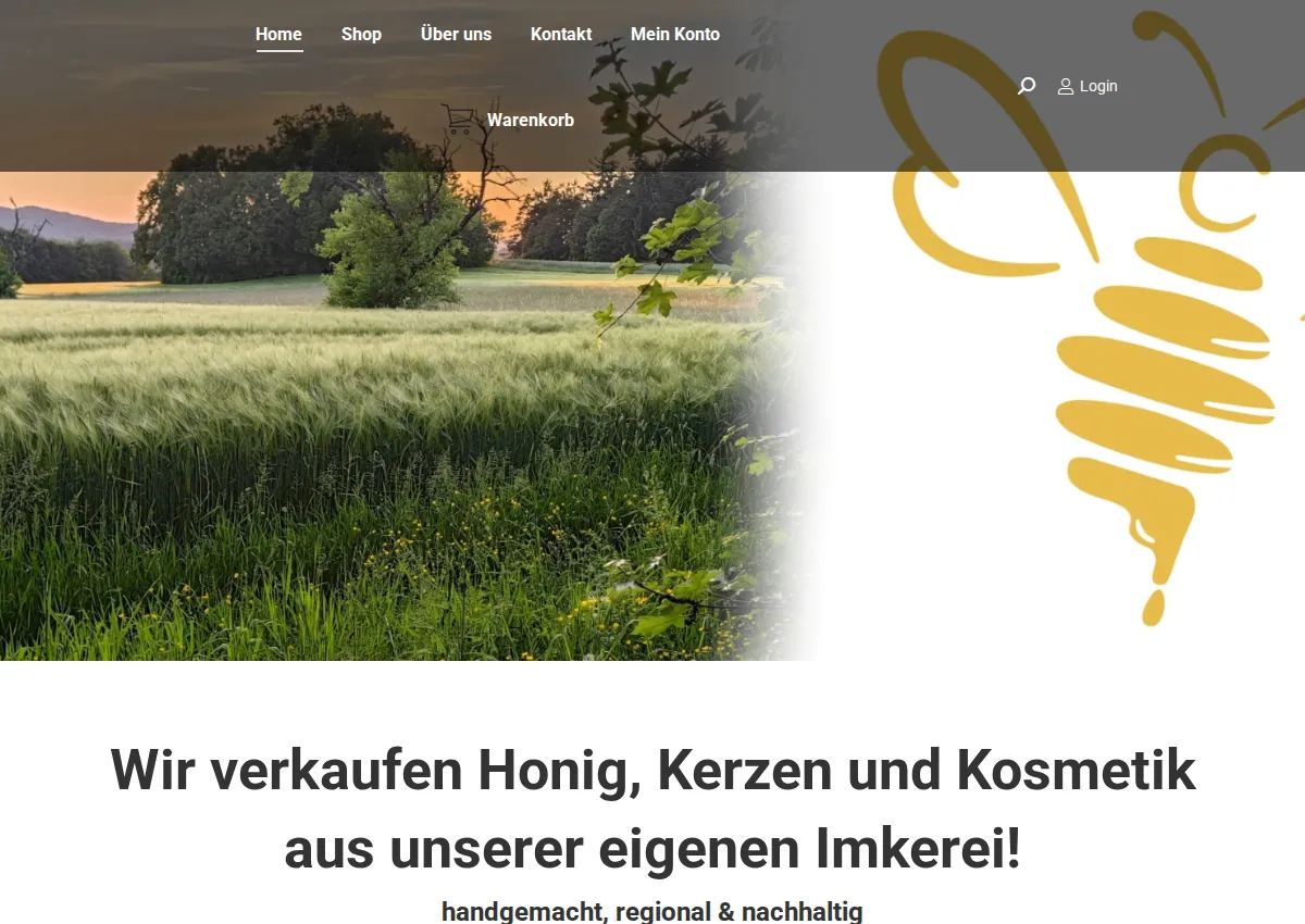 Store homepage