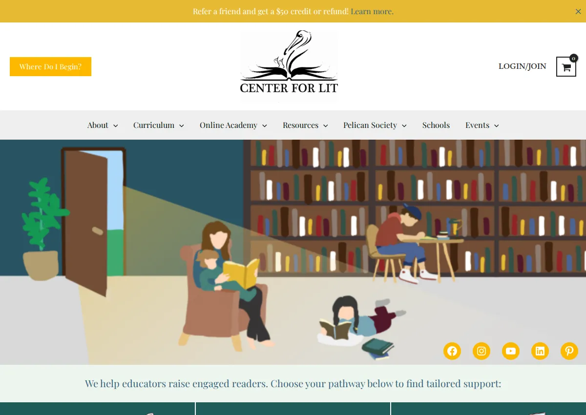 Store homepage