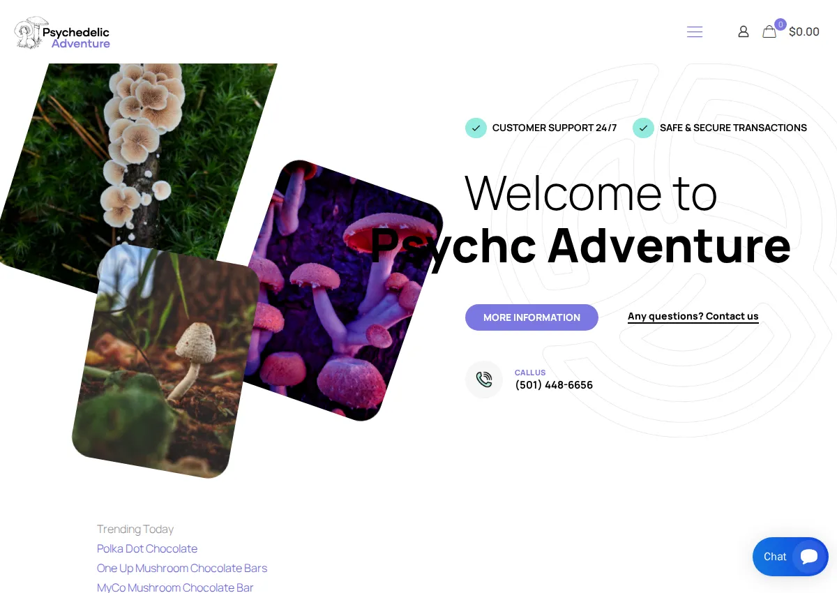 Store homepage