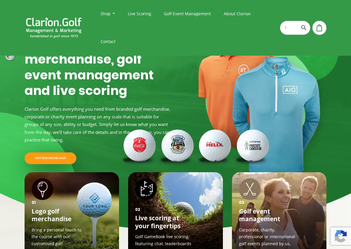 Store homepage