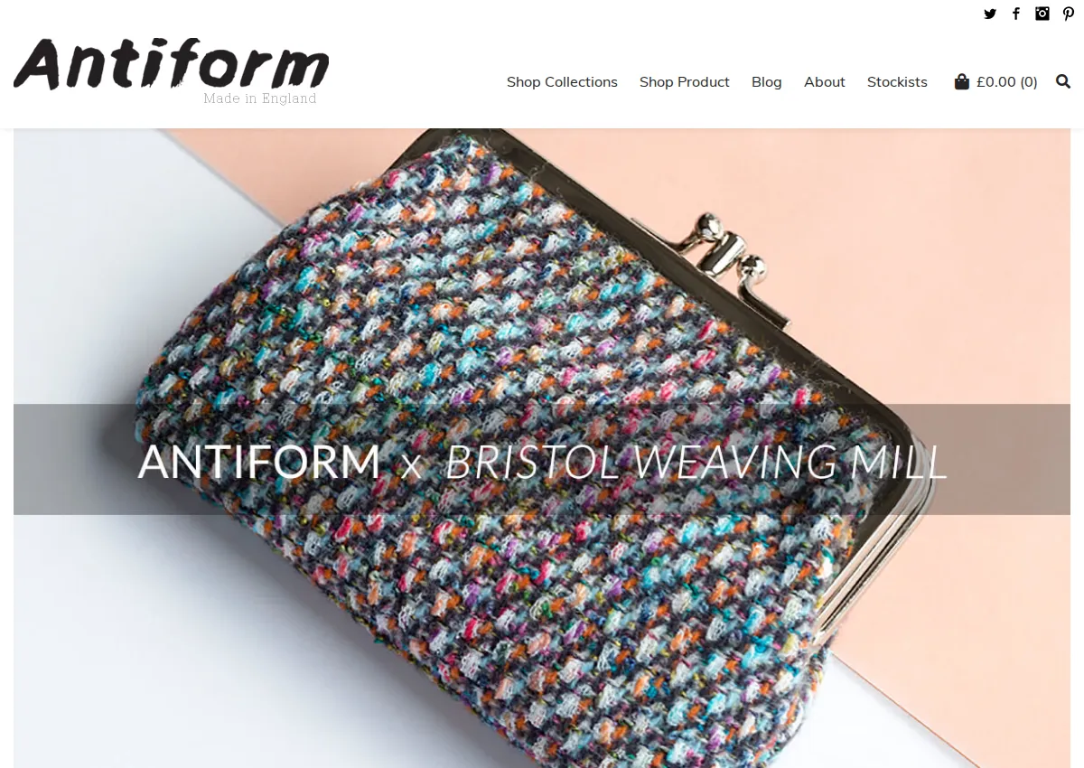 Store homepage