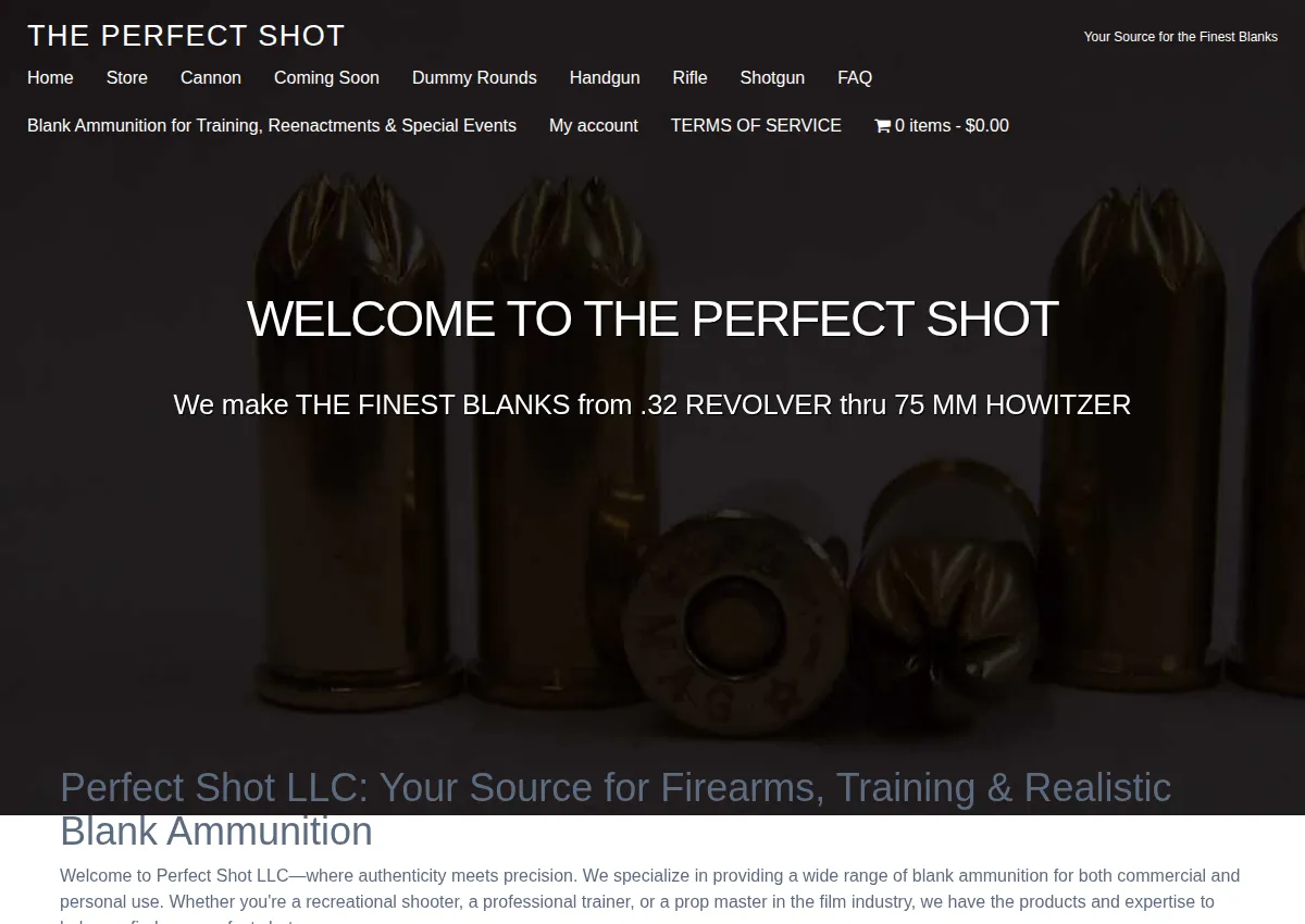 Store homepage