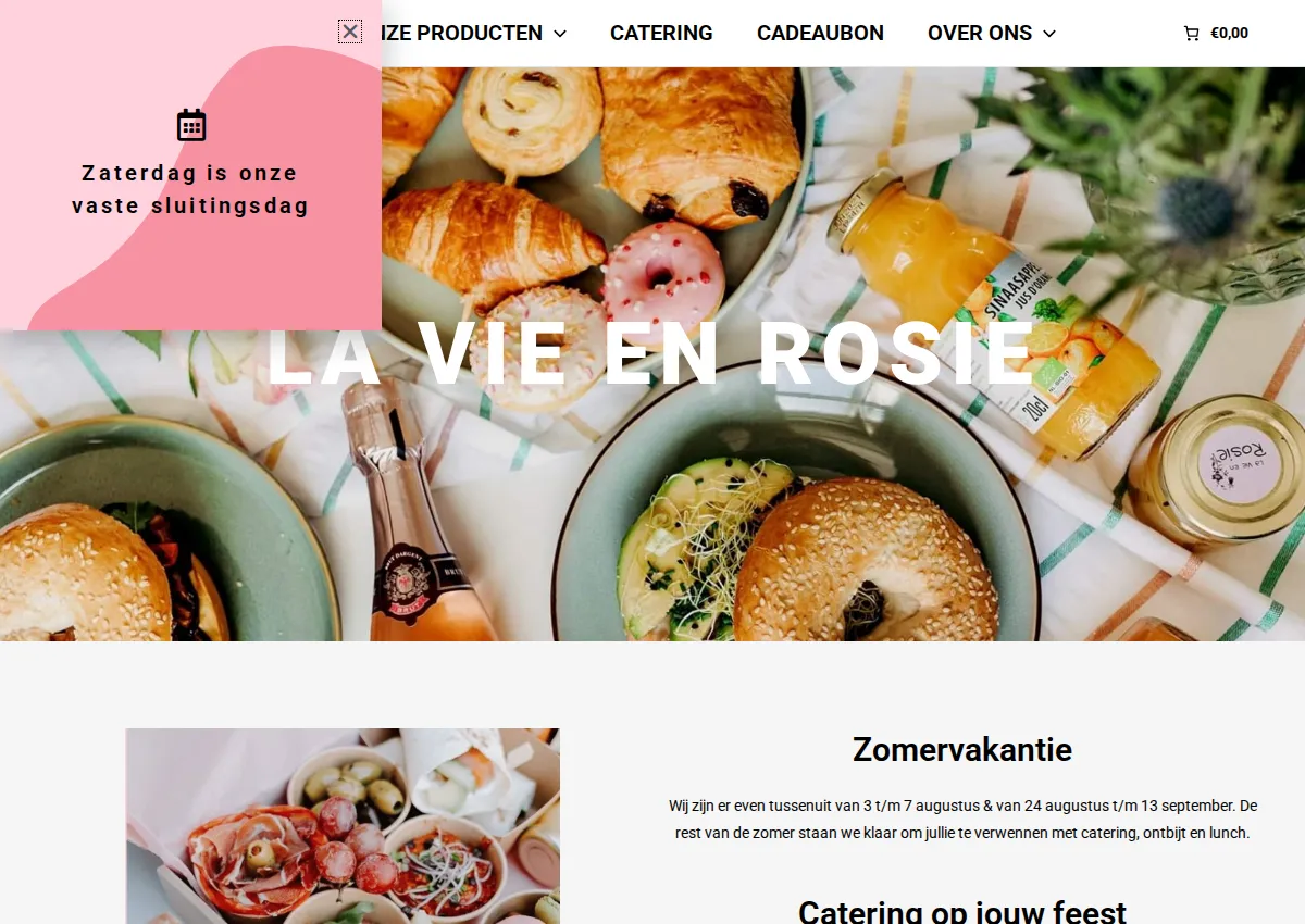Store homepage