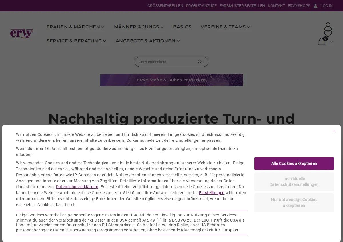 Store homepage