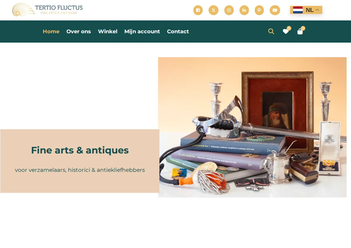 Store homepage