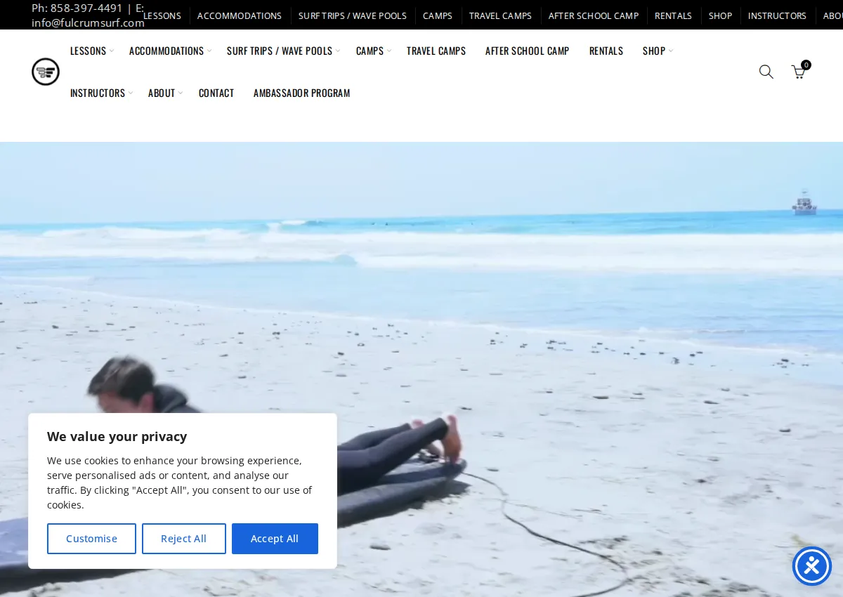 Store homepage