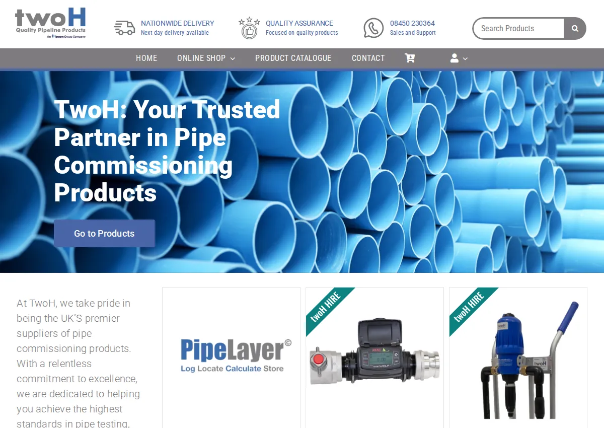 Store homepage