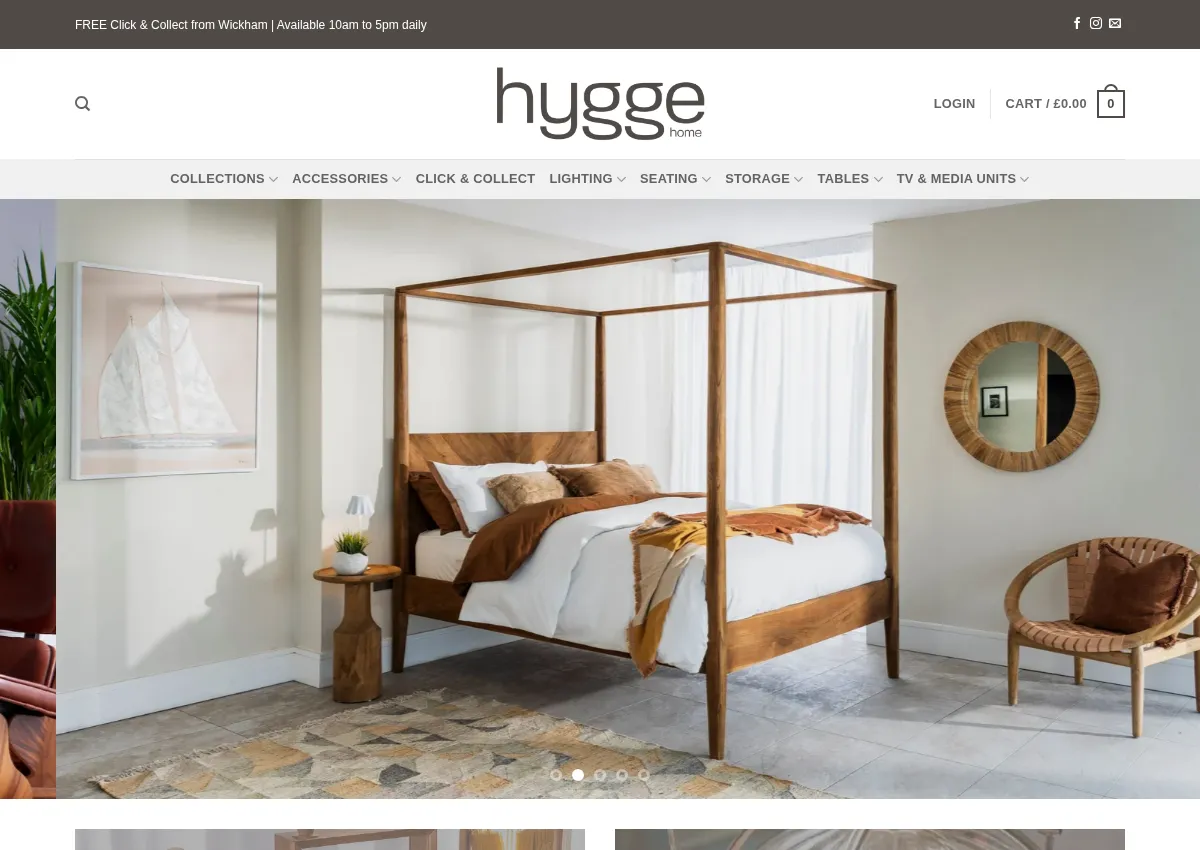 Store homepage