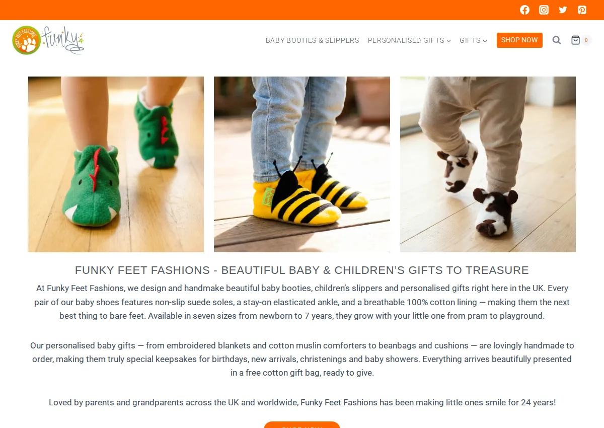 Store homepage