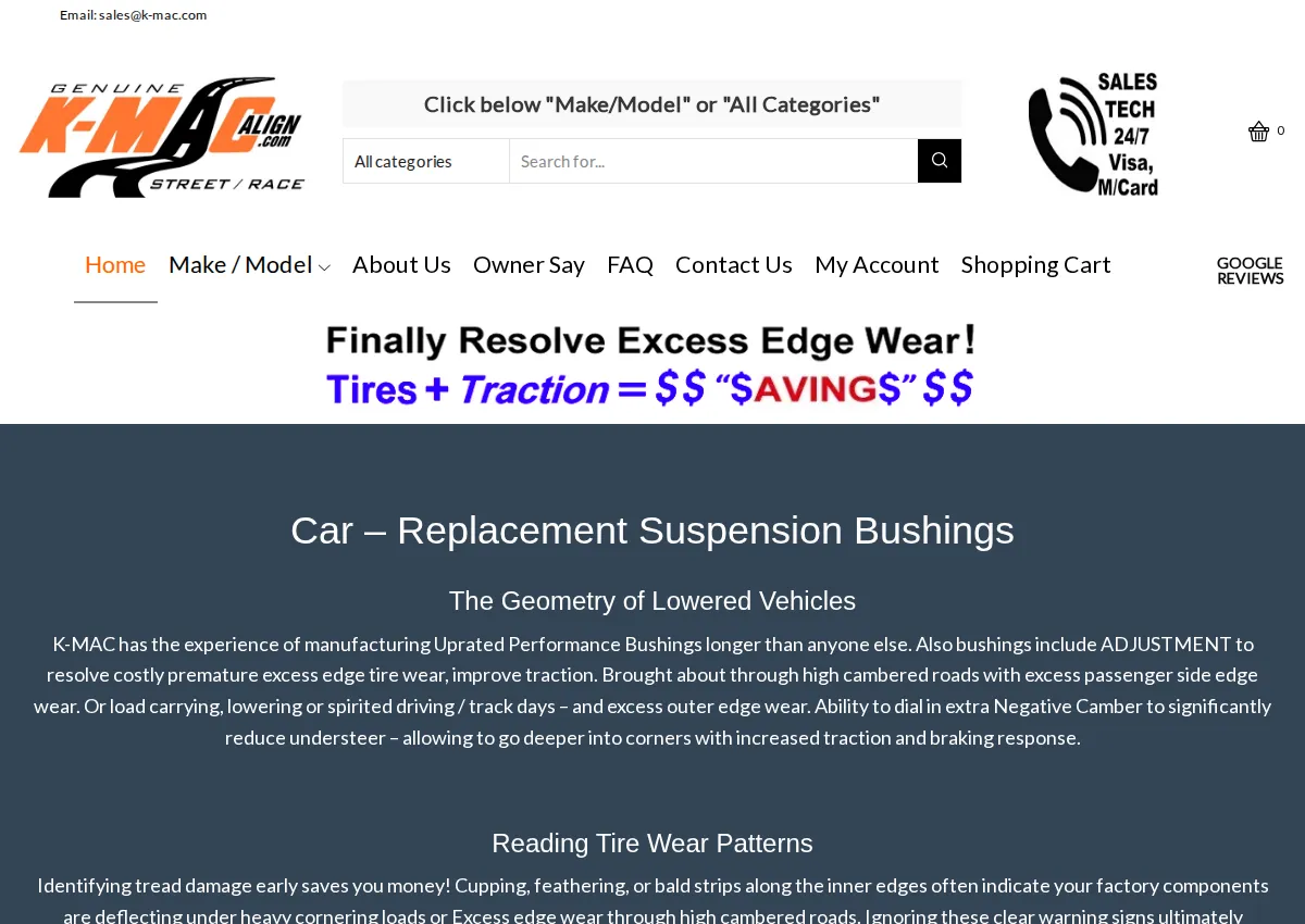 Store homepage