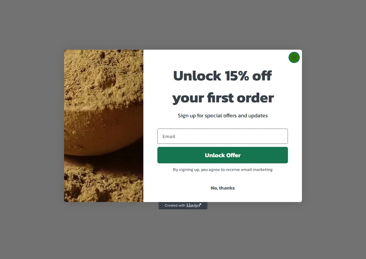Store homepage