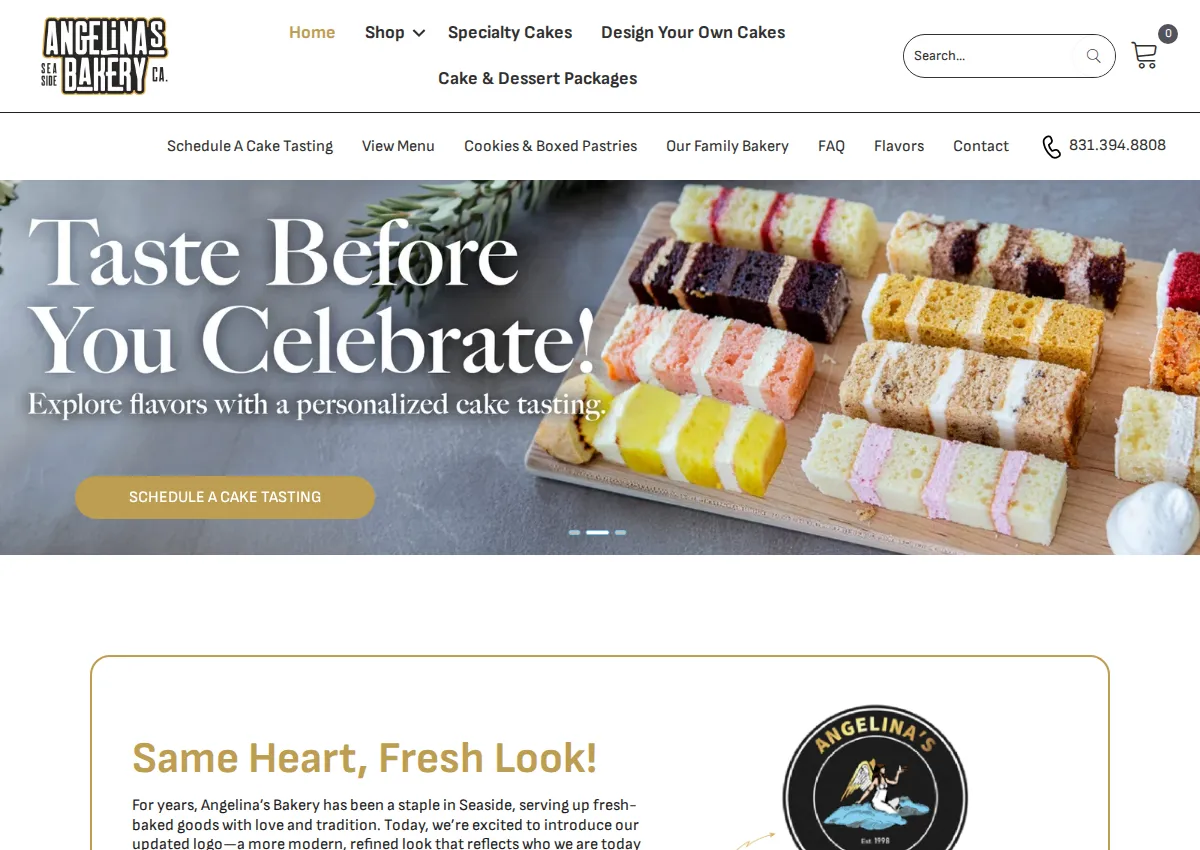 Store homepage