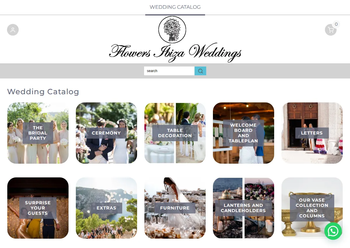 Store homepage