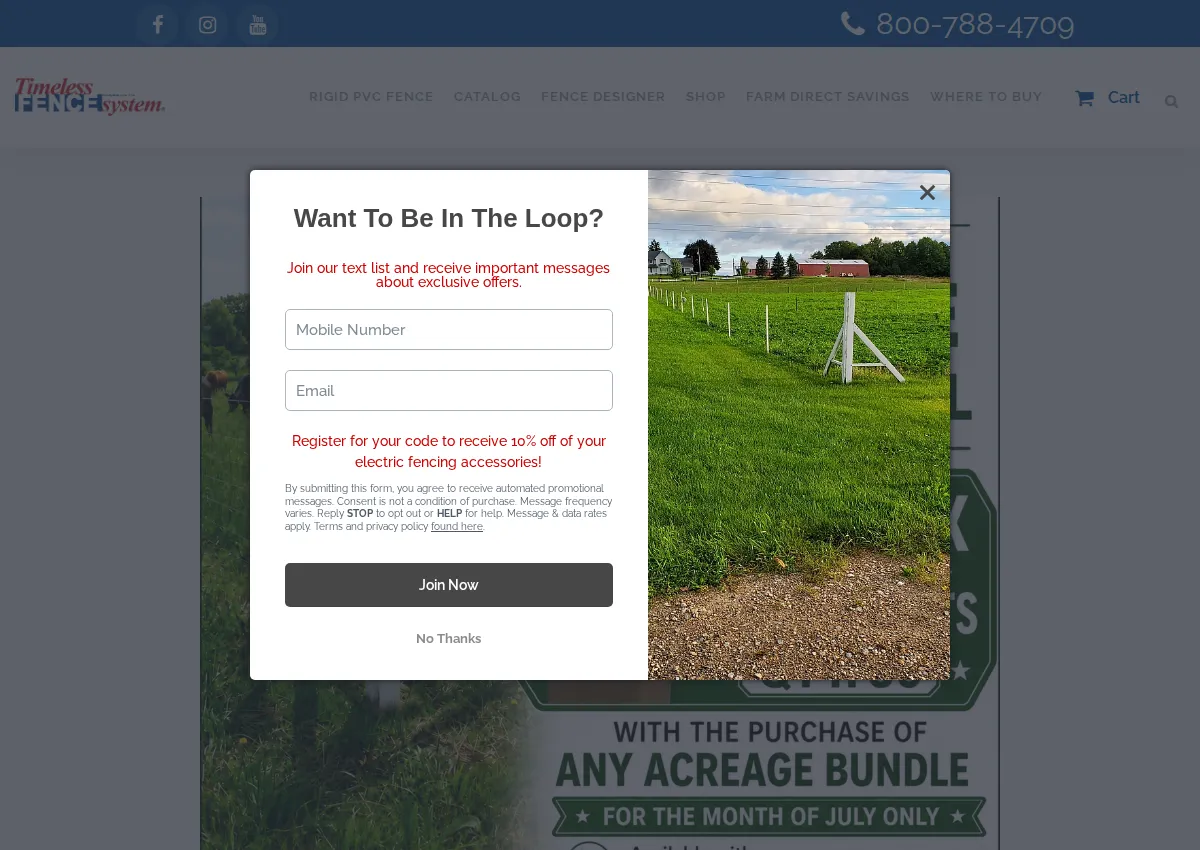 Store homepage