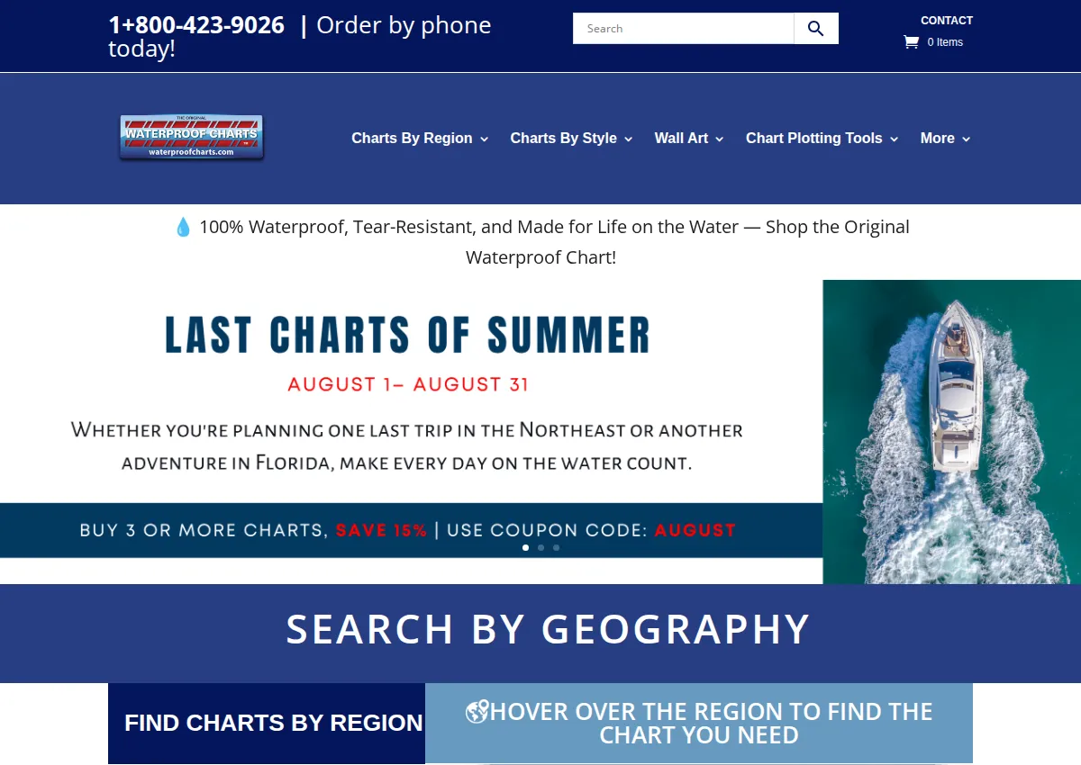 Store homepage