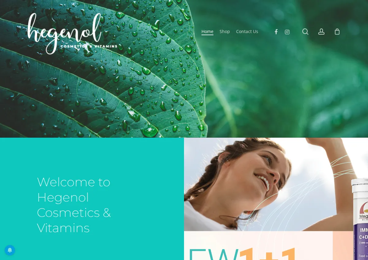 Store homepage