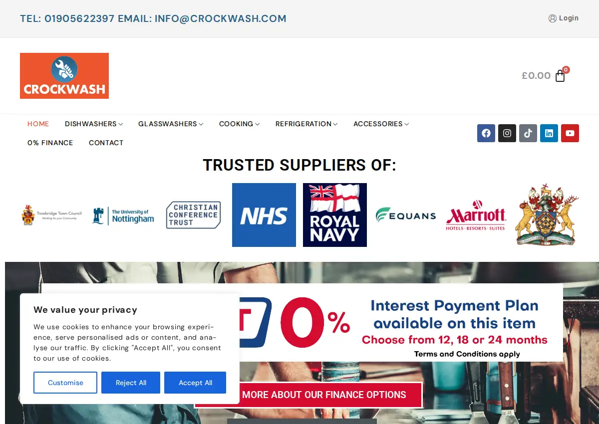 Store homepage