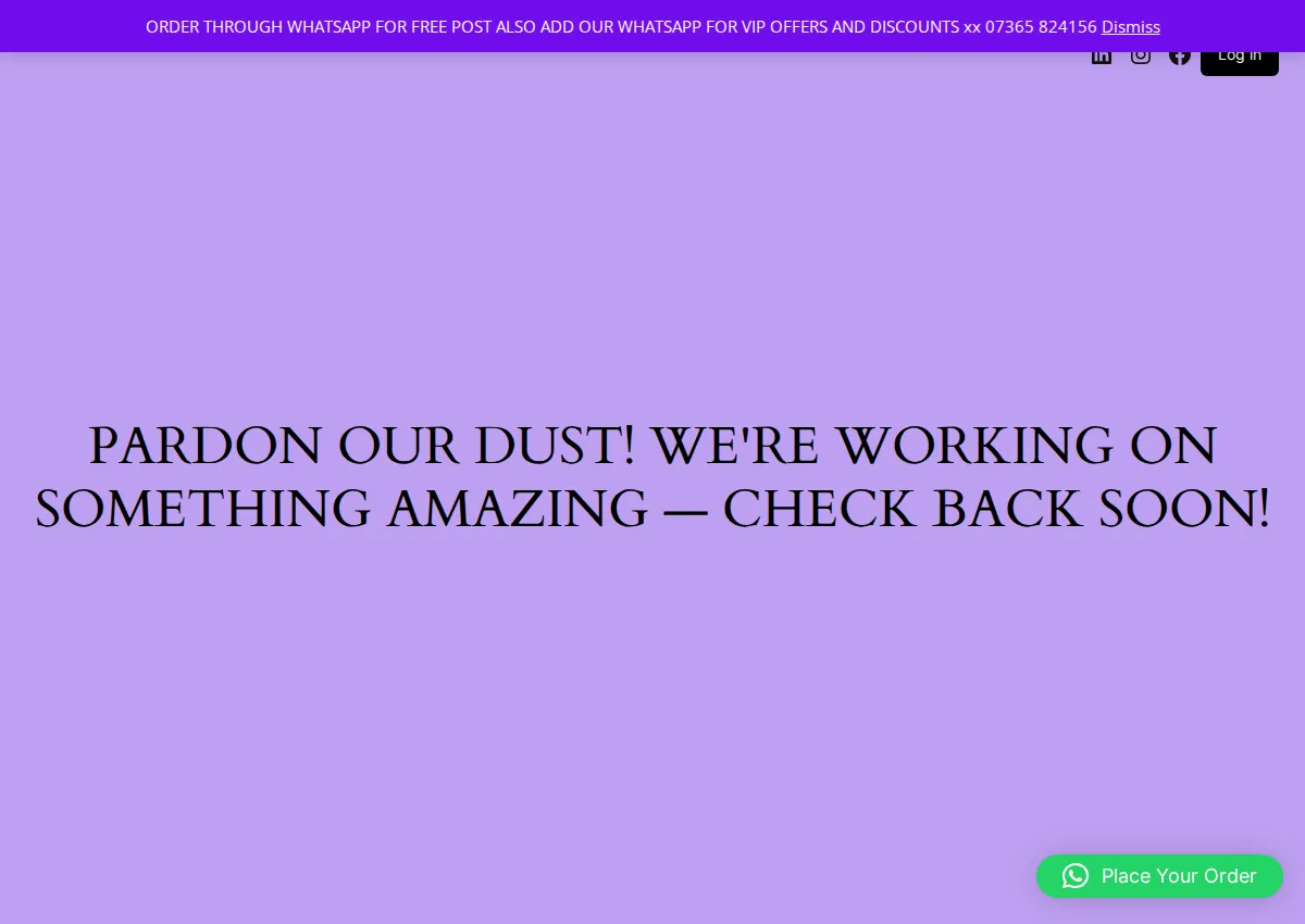 Store homepage