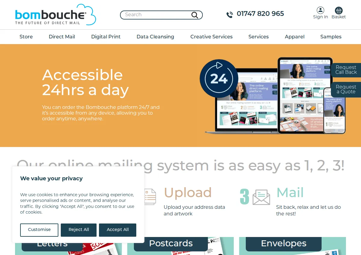 Store homepage
