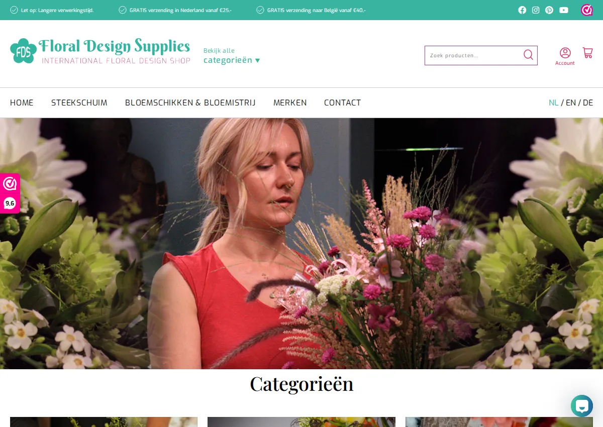 Store homepage