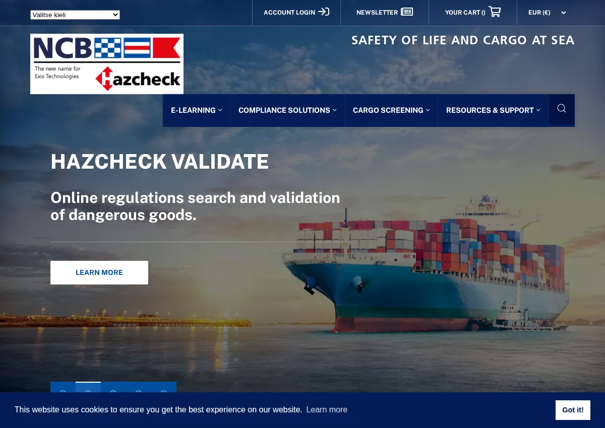 Store homepage