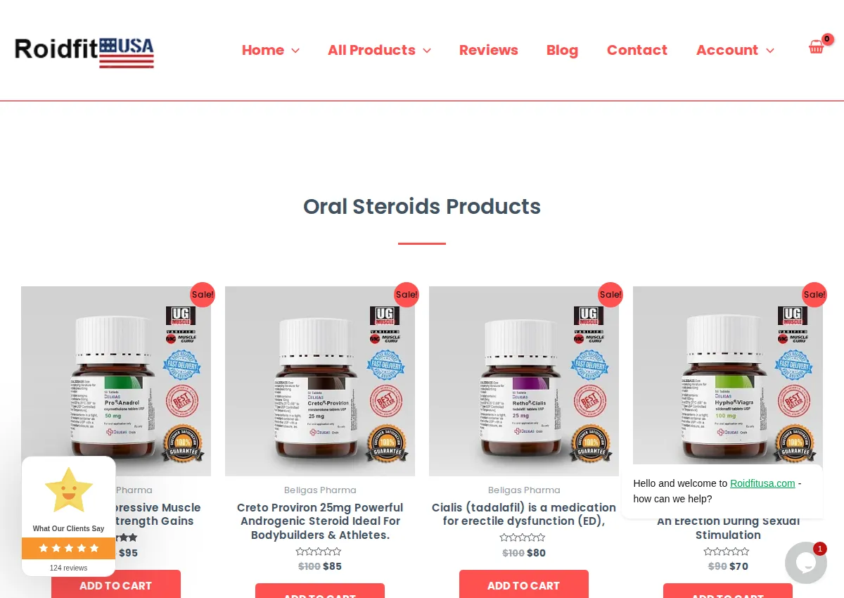 Store homepage