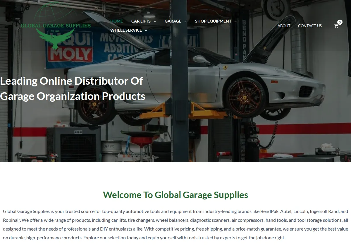 Store homepage